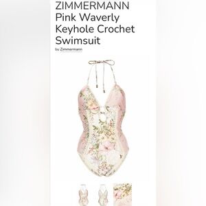 Authentic Beautiful Zimmermann Swimsuit Size XXS-XS $330